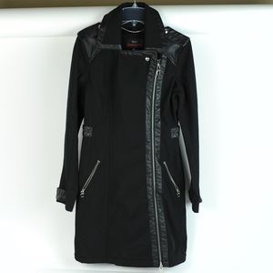 MISS SIXTY poly & vegan leather allweather coat  S